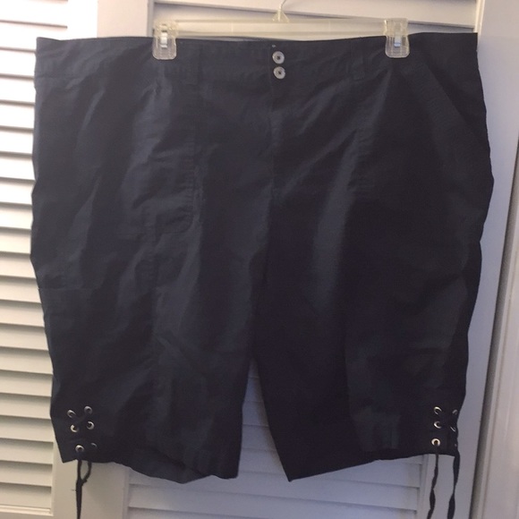 Westport Pants - Westport navy shorts with ties on legs